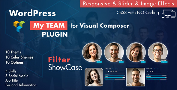 Team Showcase for Visual Composer v3.2 - WordPress Plugin