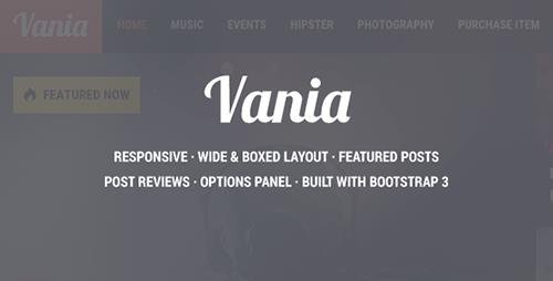 Vania v1.8 - Responsive WordPress News Theme