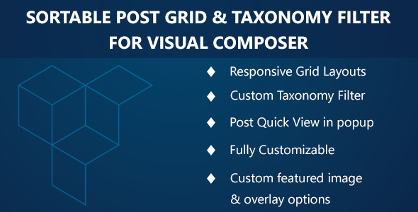 Visual Composer - Sortable Grid & Taxonomy filter v2.2.0
