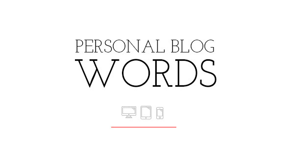 Words v1.0.6 - Template Blog Pribadi 