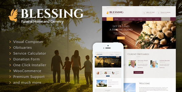 Blessing - Funeral Home WordPress Theme v2.2