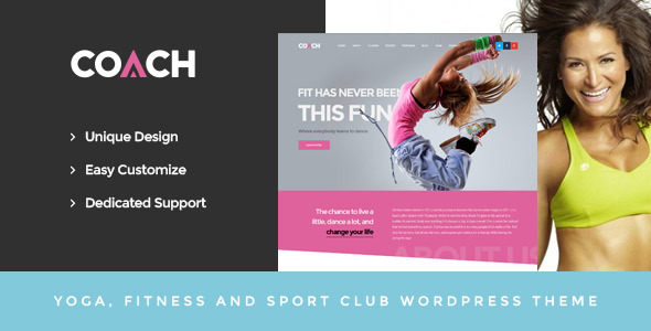 Coach v1.0 - Sport Clubs, Fitness Centers & Courses WordPress Theme