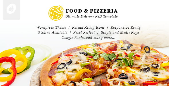 Makanan dan Pizzeria v2.0 - Template Pengiriman Utama 