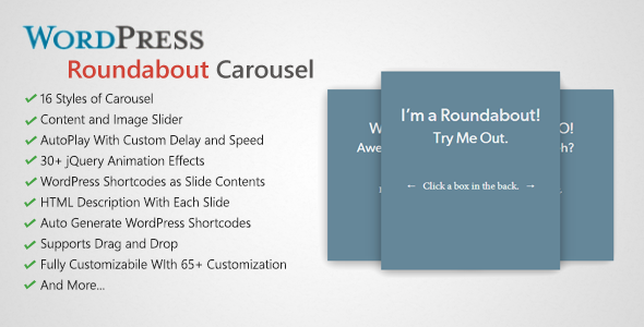 Roundabout v1.2 - WordPress Carousel Slider Plugin