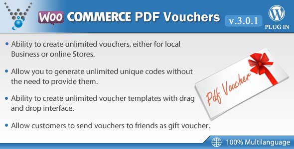 WooCommerce PDF Vouchers v3.0.5 - WordPress Plugin