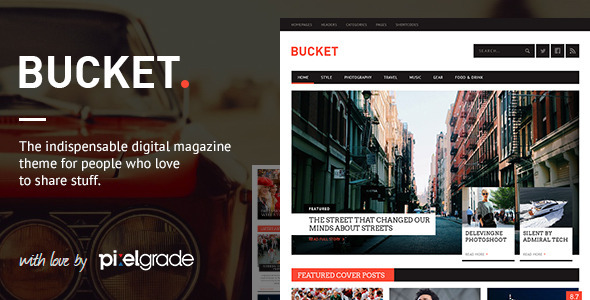BUCKET v1.6.9.1 - A Digital Magazine Style WordPress Theme