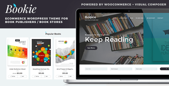 Bookie v1.2.1 - WordPress Theme for Books Store
