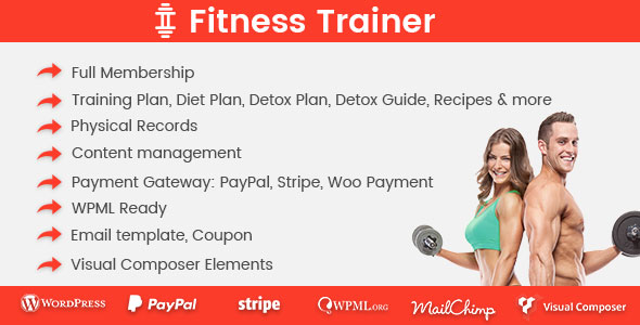 Fitness Trainer v1.0.2 - Training Membership Plugin