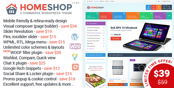 Home Shop v1.4.3 - WooCommerce Theme