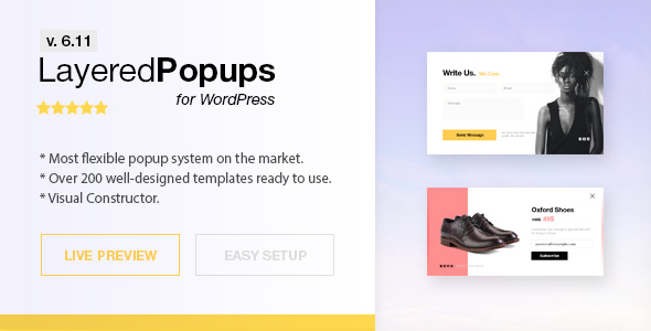 Layered Popups v6.10 - Popup Plugin for WordPress