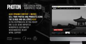 Photon v1.3.0 - Fullscreen Photography WordPress Theme