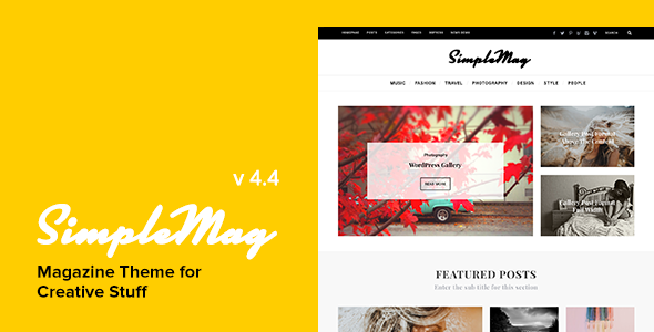 SimpleMag v4.4 - Magazine theme for creative stuff