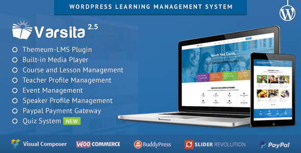 Varsita v2.5 - Education Theme, A Learning Management System for WordPress
