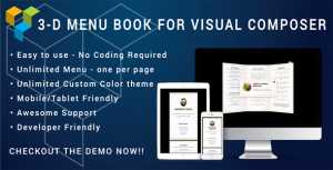 Visual Composer - 3D Menu Flyer for Restaurant and Cafe v1.0