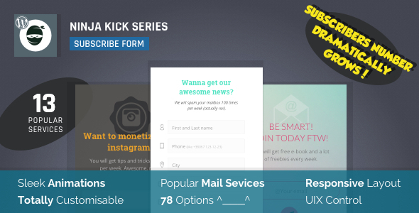 Ninja Kick v1.5.5 - Subscription WordPress Plugin