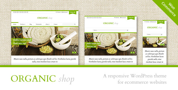 Organic Shop v2.7.6 - Responsive WooCommerce Theme