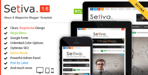 Setiva v1.6 - Responsive Magazine Blogger Template