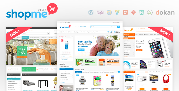 ShopMe v1.3.8 - Woocommerce WordPress Theme
