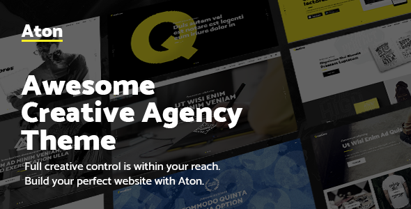 Aton v1.1 - A Creative Theme for Modern Design Agencies and Freelancers