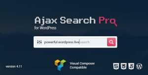 Ajax Search Pro for WordPress v4.11.6 - Live Search Plugin