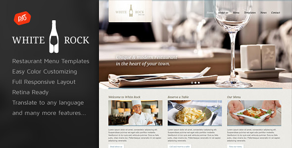 White Rock - Restaurant & Winery Theme | WordPress