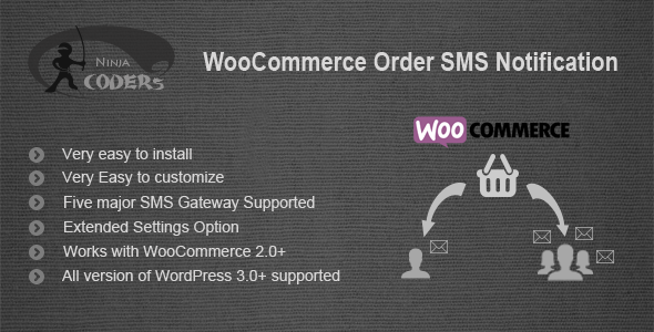 Pemberitahuan SMS Pesanan WooCommerce v1.9 