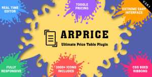 ARPrice v2.6.1 - Responsive Pricing Table Plugin for WordPress