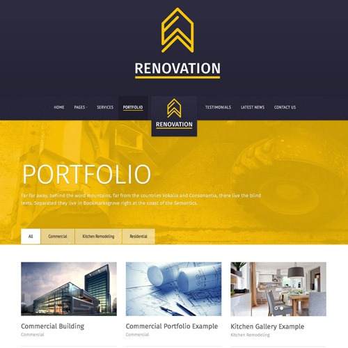 Renovation Nulled Construction Company Theme Free Download