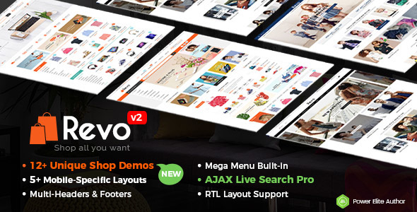 Revo v2.2.1 - Template WordPress WooCommerce Serbaguna (Termasuk Tata Letak Seluler) 
