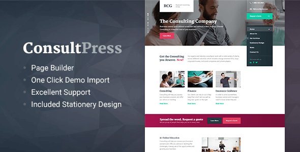 ConsultPress v1.5.0 - WordPress Theme for Consulting and Financial Businesses