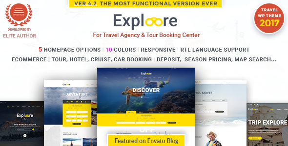 EXPLOORE v4.2 - Tour Booking Travel WordPress Theme