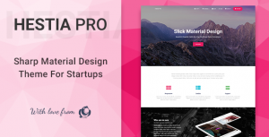 Hestia Pro v2.0.14 - Sharp Material Design Theme For Startups