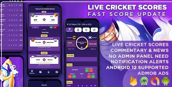 Live Cricket Score All Matches, World Cup Schedule, Cricket Live Line, IPL Live Scores, Live News Nulled Free Download