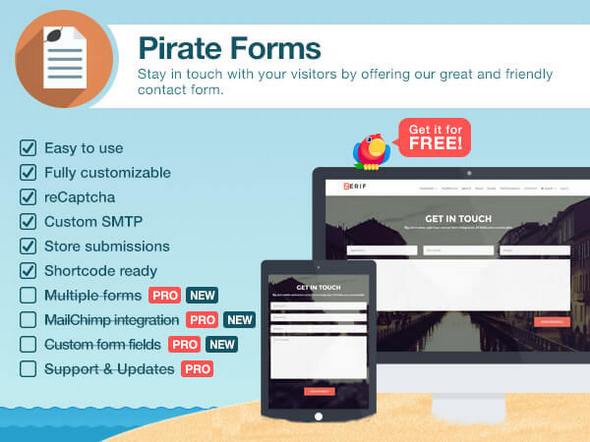 Pirate Forms Pro v1.4.0 - Contact Form Plugin for WordPress