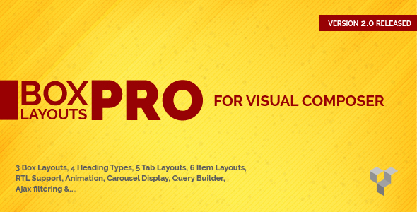 Pro Box Layout for Visual Composer v2.1.0 - Displaying Post & Custom Post in a News & Magazine Style
