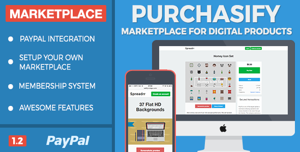 Purchasify v1.2 - Marketplace for Digital Products