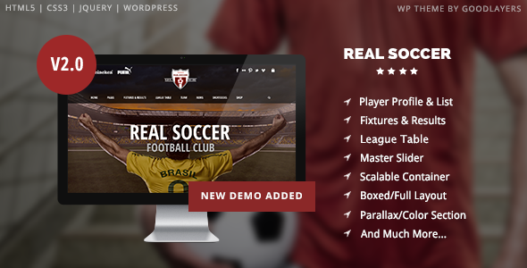 Real Soccer - Sport Clubs Responsive WP Theme v2.10
