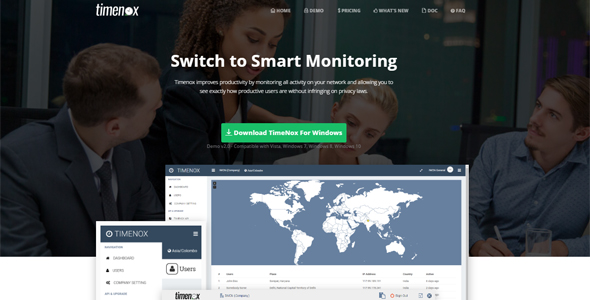 TimeNox v2.0 - Desktop Monitoring Software With Screenshots Plus Cloud Admin