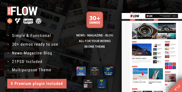 Flow News v1.8 - Template Majalah dan Blog WordPress 