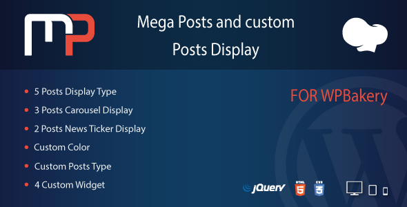 Mega Posts Display for WPBakery Nulled