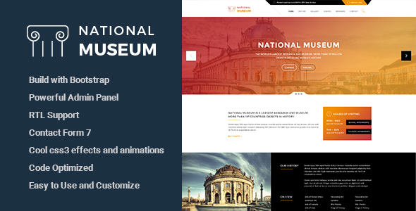Museum v1.3 - Responsive WordPress Theme