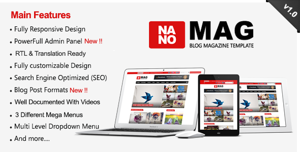 NanoMag v1.0 – Responsive Blog & Magazine Blogger Template