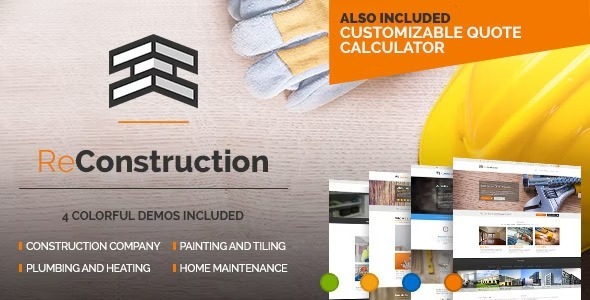 ReConstruction Nulled Construction & Building Business Free Download