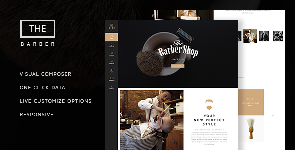 The Barber Shop v1.6.5 - One Page Theme For Hair Salon