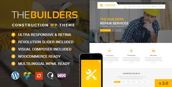 The Builders v2.2 - Construction WordPress Theme