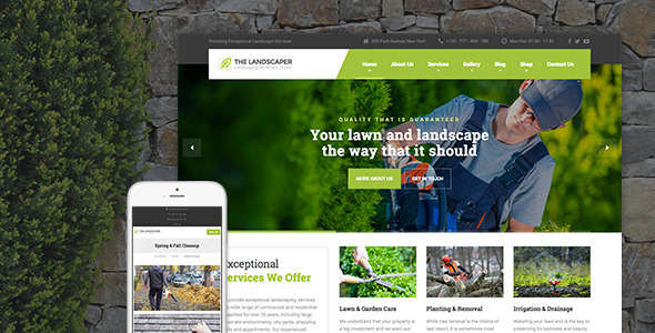 The Landscaper v1.4.8 - Lawn & Landscaping WP Theme