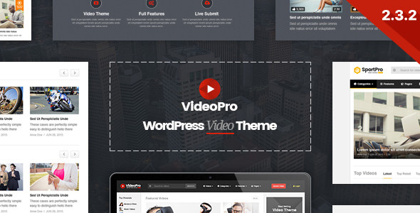 VideoPro v2.3.2.3 – Video WordPress Theme