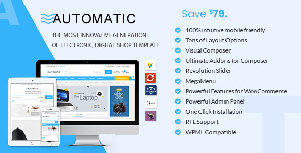 Automatic v1.7 - WooCommerce Theme for Electronic, Computer, Digital Store