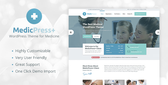MedicPress v1.3.0 - Medical WordPress Theme for Clinics