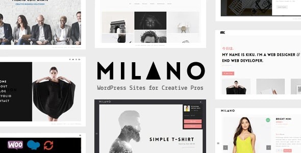 Milano Nulled Creative Minimal Portfolio & WooCommerce WordPress Theme Free Download